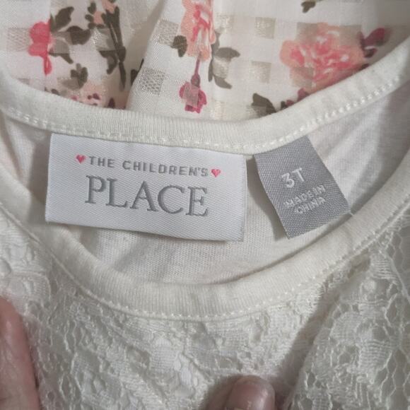 NWT Children's Place Lace and Floral Dress - Picture 3 of 3